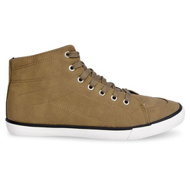 Wysokie Trampki Casual 033 Khaki zielone