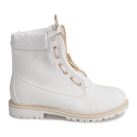 Traperki Na Suwak Ocieplone 2045 Biały białe