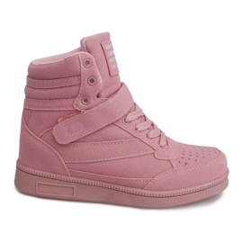 Sneakersy Na Koturnie XW33268 Różowy różowe
