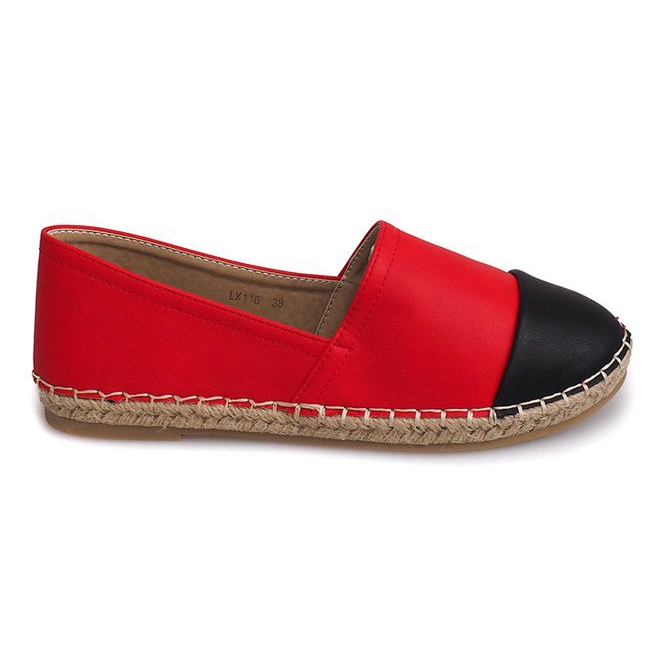 Trampki Espadryle LX116 Czerwony czerwone