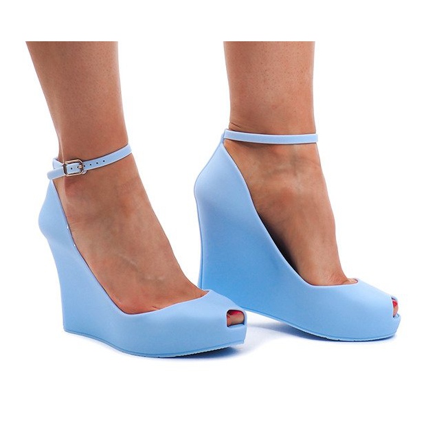 Meliski Na Koturnie Odkryte PT67 Blue niebieskie