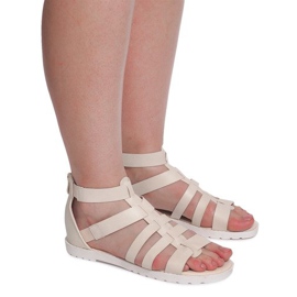 Sandały Rzymianki LEI-109 Beżowy