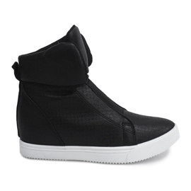 Sneakersy Na Koturnie TL088-5 Czarny czarne