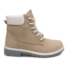 Timberki Trapery 6612-4 Beżowy