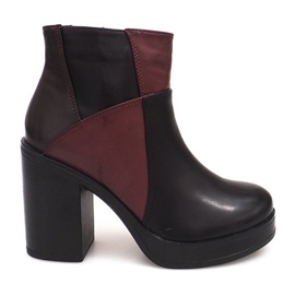 Botki Na Słupku Z Gumką YBS280 Czarny czarne