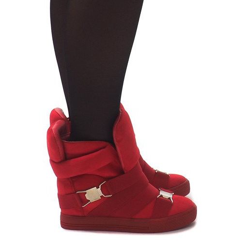 Sneakersy XW37001 Czerwony czerwone