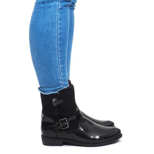 Ocieplane Botki XQ80 Czarny czarne