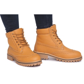 Ocieplane Traperki BH92-KB Camel brązowe