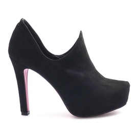 Czarne botki na szpilce Gisèle