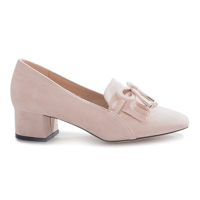 Różowe czółenka na słupku Heart