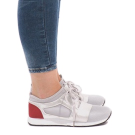 Szare sportowe trampki AM-812