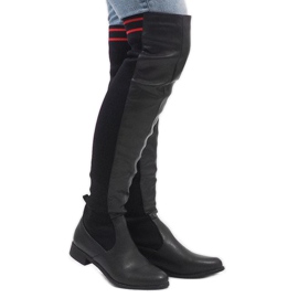 Granatowe kozaki Vices 1544-13