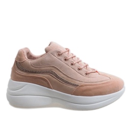 Różowe modne obuwie sportowe 1865