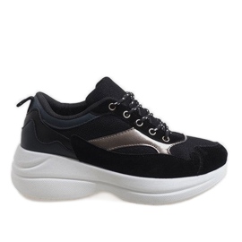 Czarne modne obuwie sportowe 1862