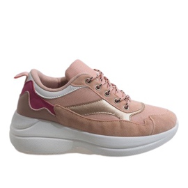 Różowe modne obuwie sportowe 1862