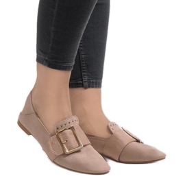 Różowe mokasyny balerinki 6979-P