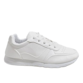 Białe modne obuwie sportowe LR88082