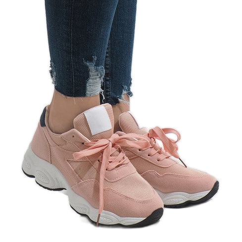 Różowe buty sportowe E-102