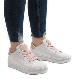 Białe trampki H99-36