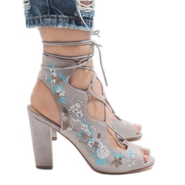 Szare odkryte botki na słupku 1610-223