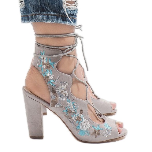 Szare odkryte botki na słupku 1610-223