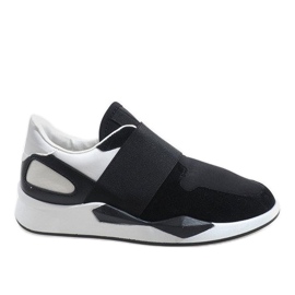 Czarne sneakersy z lycra R371