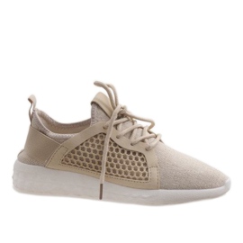 Beżowe obuwie sportowe HY2811 beżowy