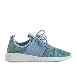 Turkusowe obuwie sportowe HY2811 niebieskie