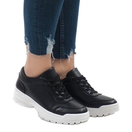 Czarne obuwie sportowe 6255