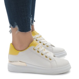 Białe trampki na platformie 353