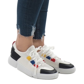 Czarno-białe obuwie sportowe trampki 2018-9