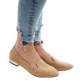 Camel mokasyny balerinki ZHC-980 brązowe