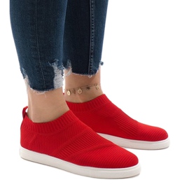 Czerwone obuwie sportowe 1150-Y