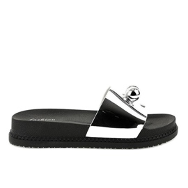 Srebrne klapki z kulkami 1819 szare