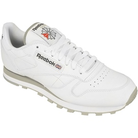 Buty Reebok Classic Leather M 2214 białe szare