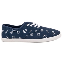 Marynarskie Tenisówki VICES niebieskie
