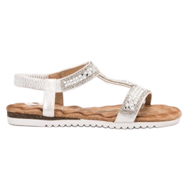 Emaks Zdobione Sandały Damskie szare