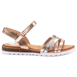 Bestelle Casualowe Sandały żółte