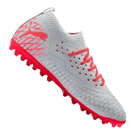 Buty piłkarskie Puma Future 4.2 Netfit Mg M 105681-01 wielokolorowe szare