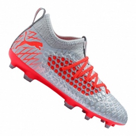 Buty piłkarskie Puma Future 4.3 Netfit Fg / Ag Jr 105693-01 wielokolorowe szarości