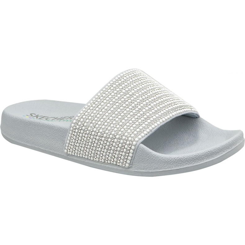 Klapki Skechers Pop Ups W 34210-GYSL szare