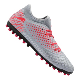 Buty piłkarskie Puma Future 4.4 Mg M 105689-01 wielokolorowe szare