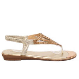 Sandałki japonki złote M03 Gold złoty