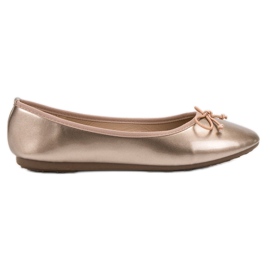 Renda Baleriny Z Kokardką żółte