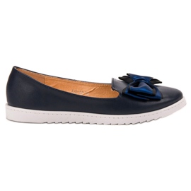 Miss Laura Baleriny Z Kokardką niebieskie