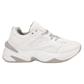 SHELOVET Białe Sneakersy