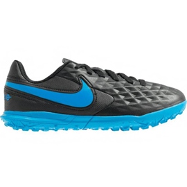 Buty piłkarskie Nike Tiempo Legend 8 Club Tf Jr AT5883 004 czarne