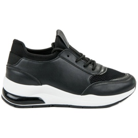 Ideal Shoes Damskie Buty Sportowe czarne