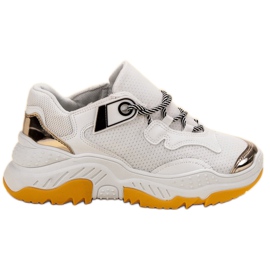 Small Swan Białe Sneakersy Damskie