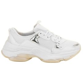 Small Swan Casualowe Sneakersy białe